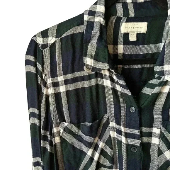 Lucky Brand Flannel (slightly distressed) - Size Large - Picture 3 of 5
